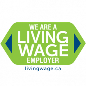 Living Wage Employer green badge logo